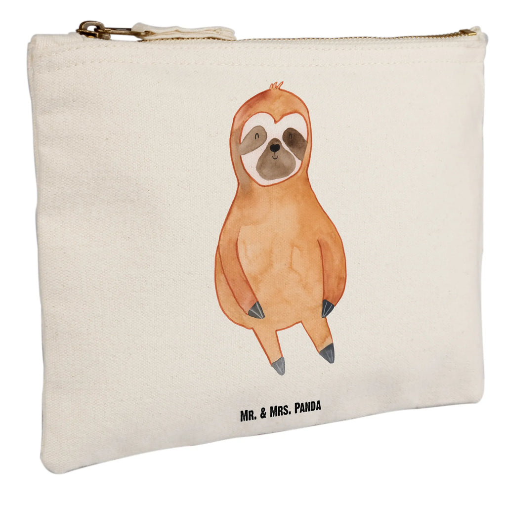 Make-up bag sloth Satisfied Schminkbeutel, beauty case, Kulturbeutel, Kulturtasche, Mäppchen, Etui, pinsel tasche, aufbewahrungstasche, Federmappe, Waschtasche, Schminktäschchen, Kosmetikbeutel, Schlampermäppchen, beauty tasche, kosmetiktäschchen, pencil case, Waschbeutel, Stiftemäppchen, Schminktasche, Kosmetiktasche, utensilientasche, toiletry bag, aufbewahrungsbeutel, Faultier, Faultier Geschenk, Faultier Deko, Gelassenheit, Lieblingstier, faul, Faultiere, Frieden, Zufrieden, Pause, glücklich, Happy, Zufriedenheit, Relaxen, Glück, Ruhe