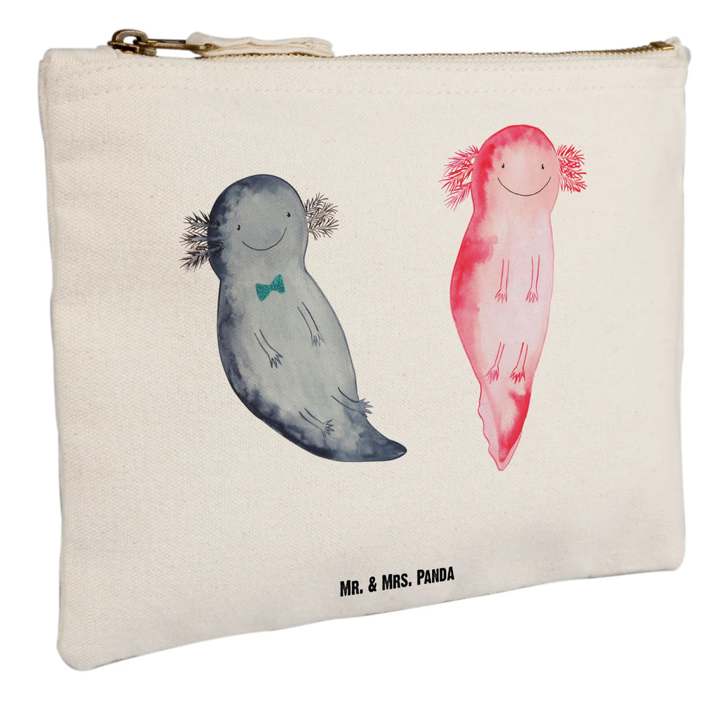 torebka na makijaż Axolotl Przyjaciółka Etui, kosmetiktäschchen, Stiftemäppchen, Kulturbeutel, Schminkbeutel, Schminktasche, Waschtasche, beauty tasche, Schminktäschchen, Kosmetikbeutel, beauty case, Mäppchen, Schlampermäppchen, pinsel tasche, aufbewahrungsbeutel, Waschbeutel, Kosmetiktasche, pencil case, Kulturtasche, Federmappe, utensilientasche, toiletry bag, aufbewahrungstasche, Molch, Axolotl, Liebesbeweis, Große Liebe, Lurch, Schwanzlurch, Ehemann, Valentinstag, Axolot, Lurche, Freund, Jahrestag, Liebe, Verlobter