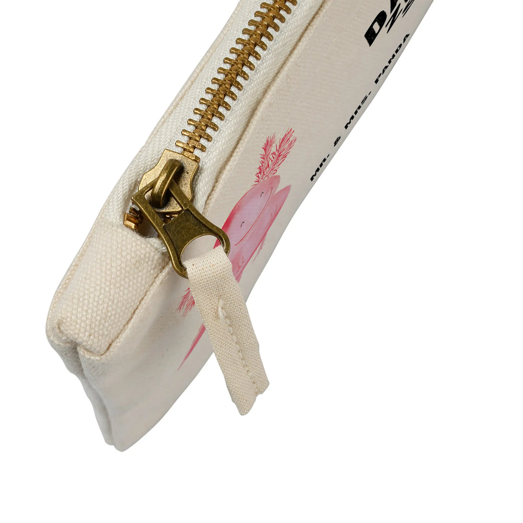 Schminktasche Axolotl Glücklich Stiftemäppchen, beauty tasche, Schlampermäppchen, Kulturbeutel, Mäppchen, aufbewahrungstasche, kosmetiktäschchen, Schminkbeutel, Waschbeutel, utensilientasche, beauty case, Kulturtasche, Kosmetikbeutel, aufbewahrungsbeutel, Etui, Schminktasche, pinsel tasche, Waschtasche, Schminktäschchen, Federmappe, pencil case, toiletry bag, Kosmetiktasche, Molch, Axolotl, Schwanzlurch, Gute Laune, Lurch, Axolot, Motivation, Lurche