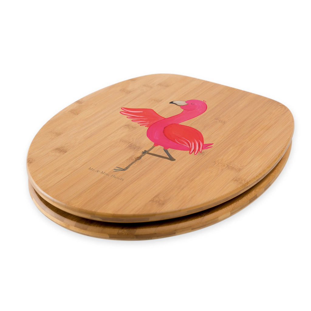 Motiv WC Sitz Flamingo Yoga Klobrille, Toilette, WC-Sitz, Klodeckel, Toilettendeckel, Flamingo, Ärger, Entspannung, Namaste, Vogel, Aufregen, Yoga-Übung, Yoga, Tiefenentspannung, Achtsamkeit