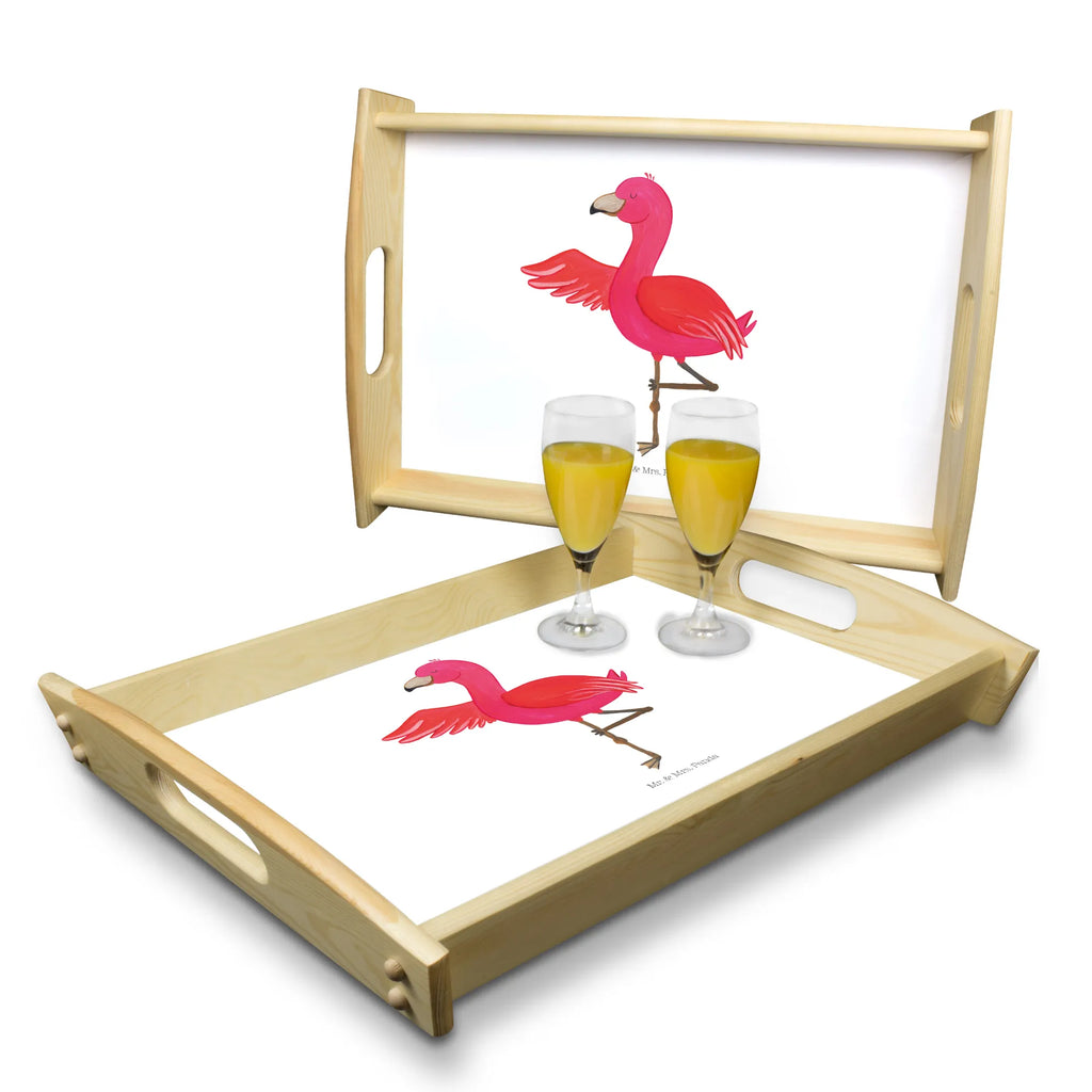 Serving tray flamingo yoga Frühstückstablett, Tablett, Dekotablett, Serviertablett, Küchentablett, Holztablett, Flamingo, Aufregen, Tiefenentspannung, Ärger, Entspannung, Vogel, Namaste, Yoga, Yoga-Übung, Achtsamkeit