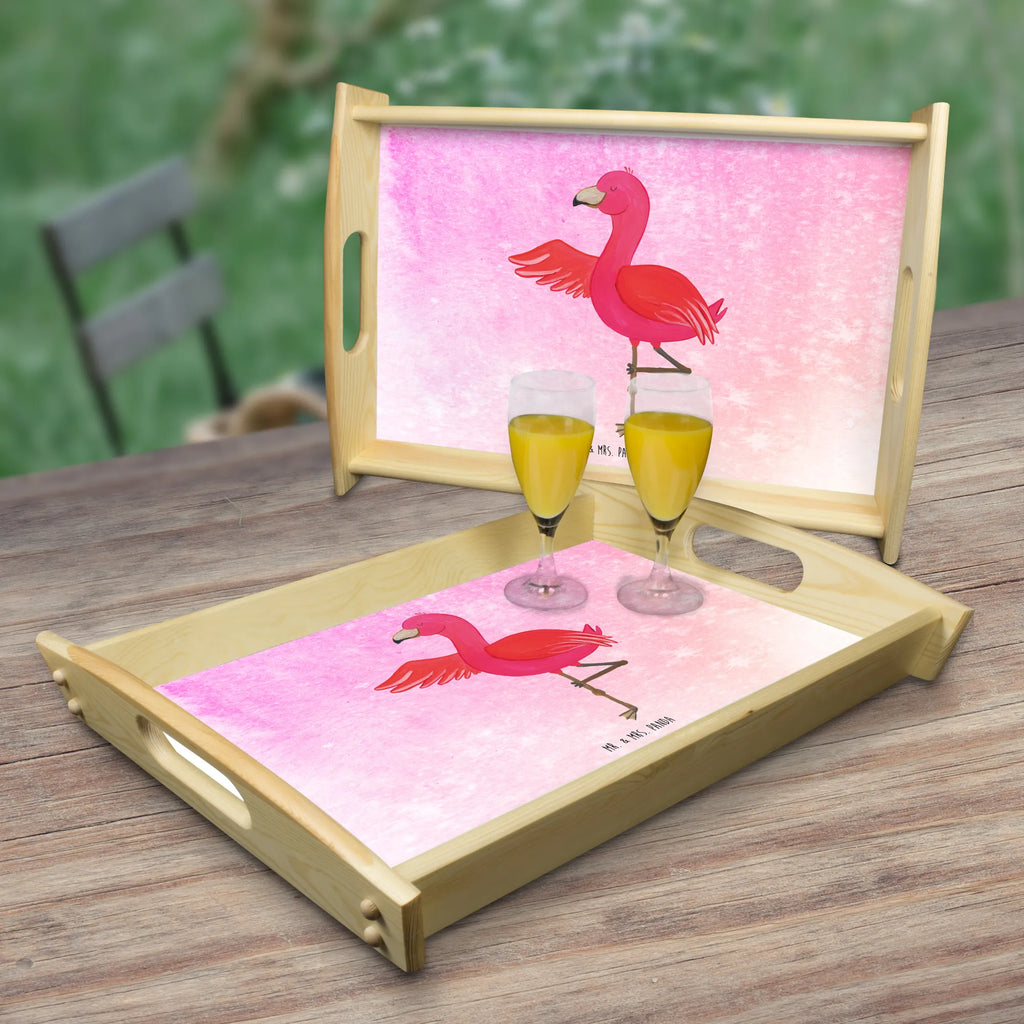 Serving tray flamingo yoga Frühstückstablett, Tablett, Dekotablett, Serviertablett, Küchentablett, Holztablett, Flamingo, Aufregen, Tiefenentspannung, Ärger, Entspannung, Vogel, Namaste, Yoga, Yoga-Übung, Achtsamkeit
