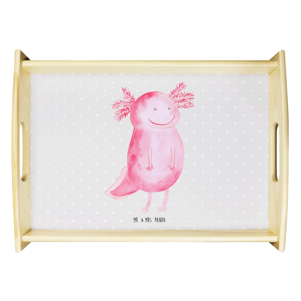 Serving tray axolotl Happy Holztablett, Serviertablett, Dekotablett, Küchentablett, Frühstückstablett, Tablett, Axolotl, Molch, Lurch, Motivation, gute Laune, Lurche, Schwanzlurch, Axolot