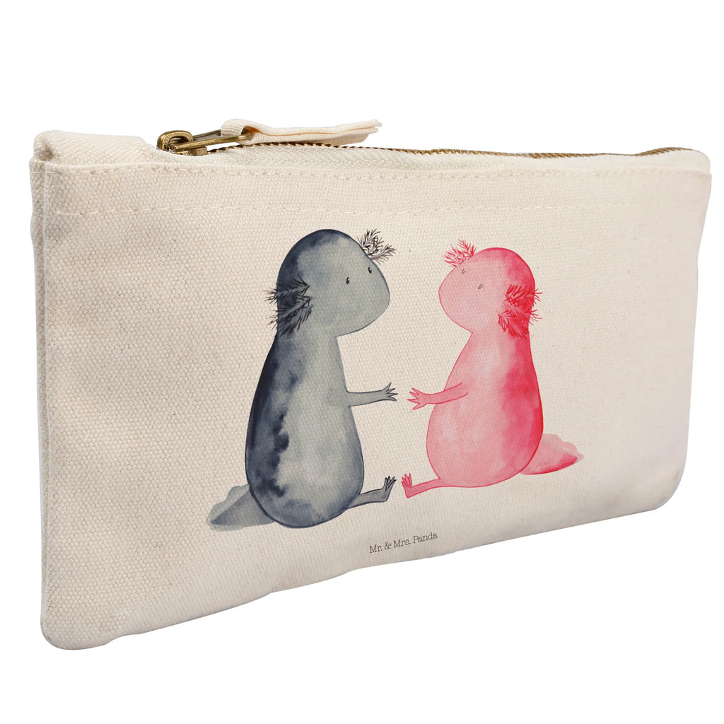 torebka na makijaż Axolotl miłość pinsel tasche, Waschbeutel, Waschtasche, Etui, Kulturtasche, pencil case, Kulturbeutel, Kosmetikbeutel, Schminktäschchen, Schminktasche, beauty case, aufbewahrungsbeutel, kosmetiktäschchen, Schminkbeutel, Kosmetiktasche, beauty tasche, Mäppchen, aufbewahrungstasche, Stiftemäppchen, Federmappe, utensilientasche, toiletry bag, Schlampermäppchen, Molch, Axolotl, Liebesbeweis, Liebe, Jahrestag, Lurch, Axolot, Große Liebe, Valentinstag, Lurche, Ehemann, Schwanzlurch, Verlobter, Freund