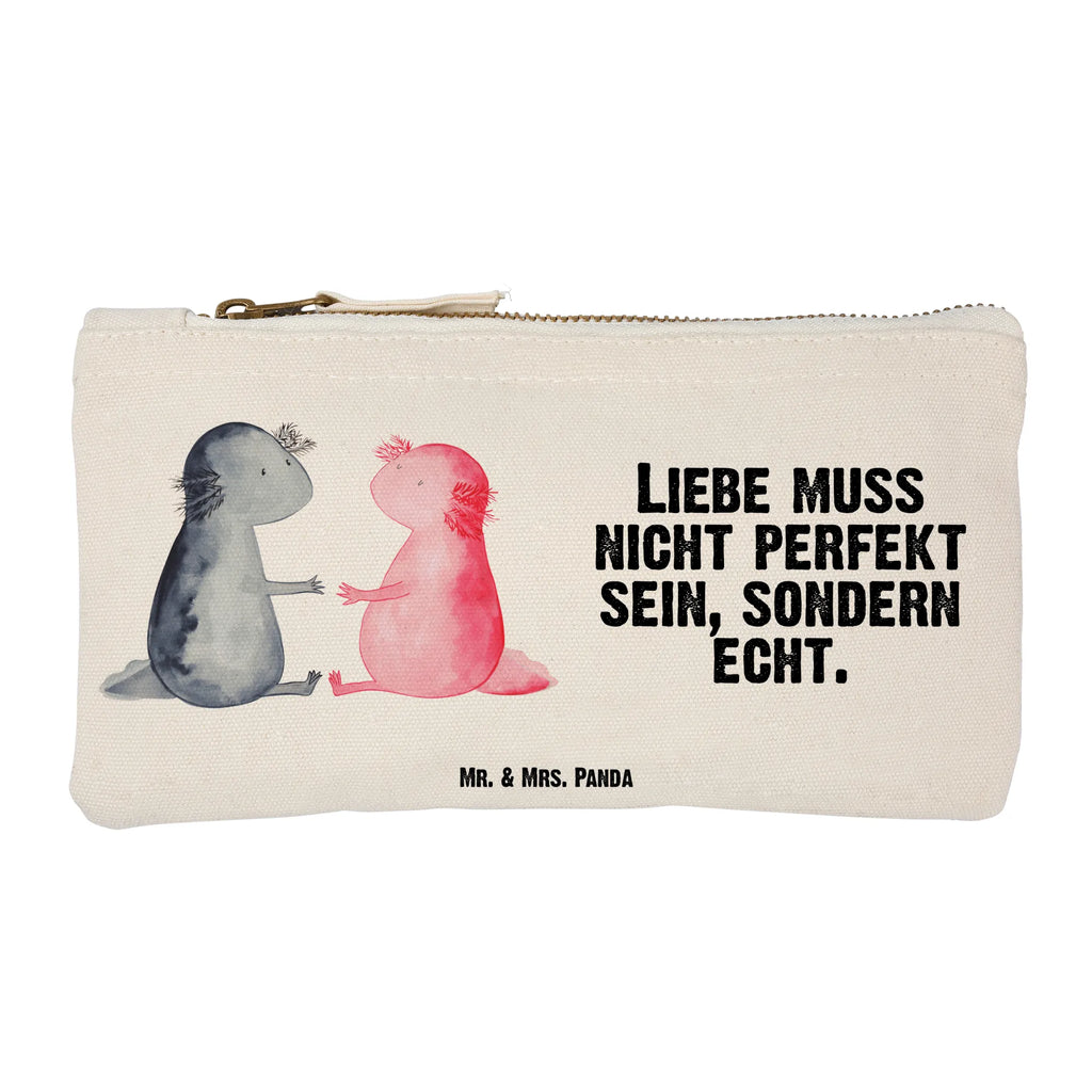 torebka na makijaż Axolotl miłość pinsel tasche, Waschbeutel, Waschtasche, Etui, Kulturtasche, pencil case, Kulturbeutel, Kosmetikbeutel, Schminktäschchen, Schminktasche, beauty case, aufbewahrungsbeutel, kosmetiktäschchen, Schminkbeutel, Kosmetiktasche, beauty tasche, Mäppchen, aufbewahrungstasche, Stiftemäppchen, Federmappe, utensilientasche, toiletry bag, Schlampermäppchen, Molch, Axolotl, Liebesbeweis, Liebe, Jahrestag, Lurch, Axolot, Große Liebe, Valentinstag, Lurche, Ehemann, Schwanzlurch, Verlobter, Freund