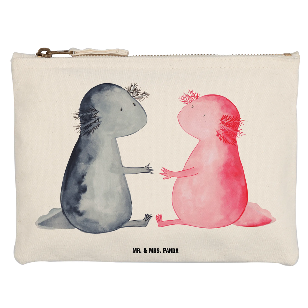 torebka na makijaż Axolotl miłość pinsel tasche, Waschbeutel, Waschtasche, Etui, Kulturtasche, pencil case, Kulturbeutel, Kosmetikbeutel, Schminktäschchen, Schminktasche, beauty case, aufbewahrungsbeutel, kosmetiktäschchen, Schminkbeutel, Kosmetiktasche, beauty tasche, Mäppchen, aufbewahrungstasche, Stiftemäppchen, Federmappe, utensilientasche, toiletry bag, Schlampermäppchen, Molch, Axolotl, Liebesbeweis, Liebe, Jahrestag, Lurch, Axolot, Große Liebe, Valentinstag, Lurche, Ehemann, Schwanzlurch, Verlobter, Freund