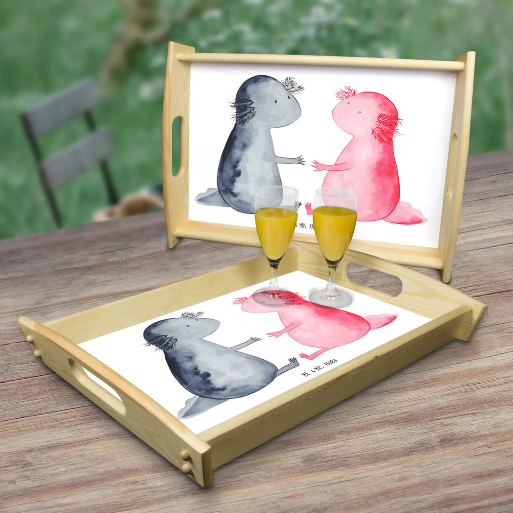Serving tray axolotl Love tray, kitchen tray, serving tray, breakfast tray, wooden tray, Axolotl, Axelotl, marine animals, Mexican walking fish, salamander, valentine's day, tail, amphibian, friend, axolot, love, proof of love, husband, anniversary, axolotl, fiancé, great love