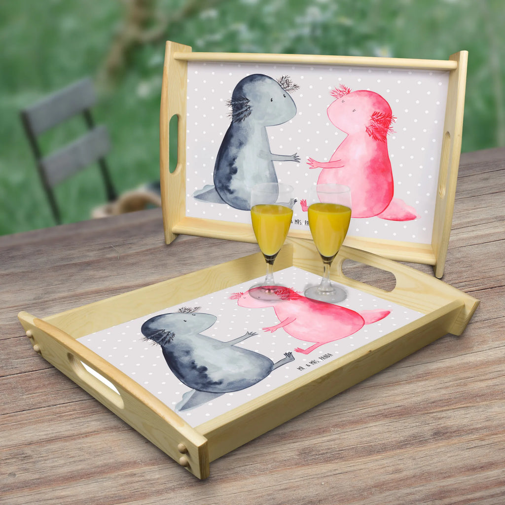 Serving tray axolotl Love tray, kitchen tray, serving tray, breakfast tray, wooden tray, Axolotl, Axelotl, marine animals, Mexican walking fish, salamander, valentine's day, tail, amphibian, friend, axolot, love, proof of love, husband, anniversary, axolotl, fiancé, great love