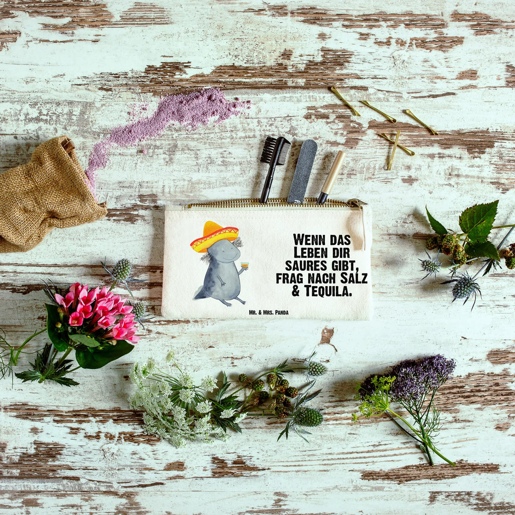 Make-up bag axolotl tequila beauty tasche, Waschtasche, Federmappe, beauty case, Schlampermäppchen, Waschbeutel, toiletry bag, Kulturbeutel, Schminktäschchen, Etui, Stiftemäppchen, Kulturtasche, utensilientasche, Mäppchen, aufbewahrungstasche, Schminkbeutel, Kosmetiktasche, kosmetiktäschchen, Schminktasche, pencil case, aufbewahrungsbeutel, Kosmetikbeutel, pinsel tasche, Molch, Axolotl, Spruch, Tequila, Schwanzlurch, Lurch, Zitrone, Mexico, Axolot, Feuerdrache, Mexiko, Lurche, Feuersalamander, Sombrero, Motivation