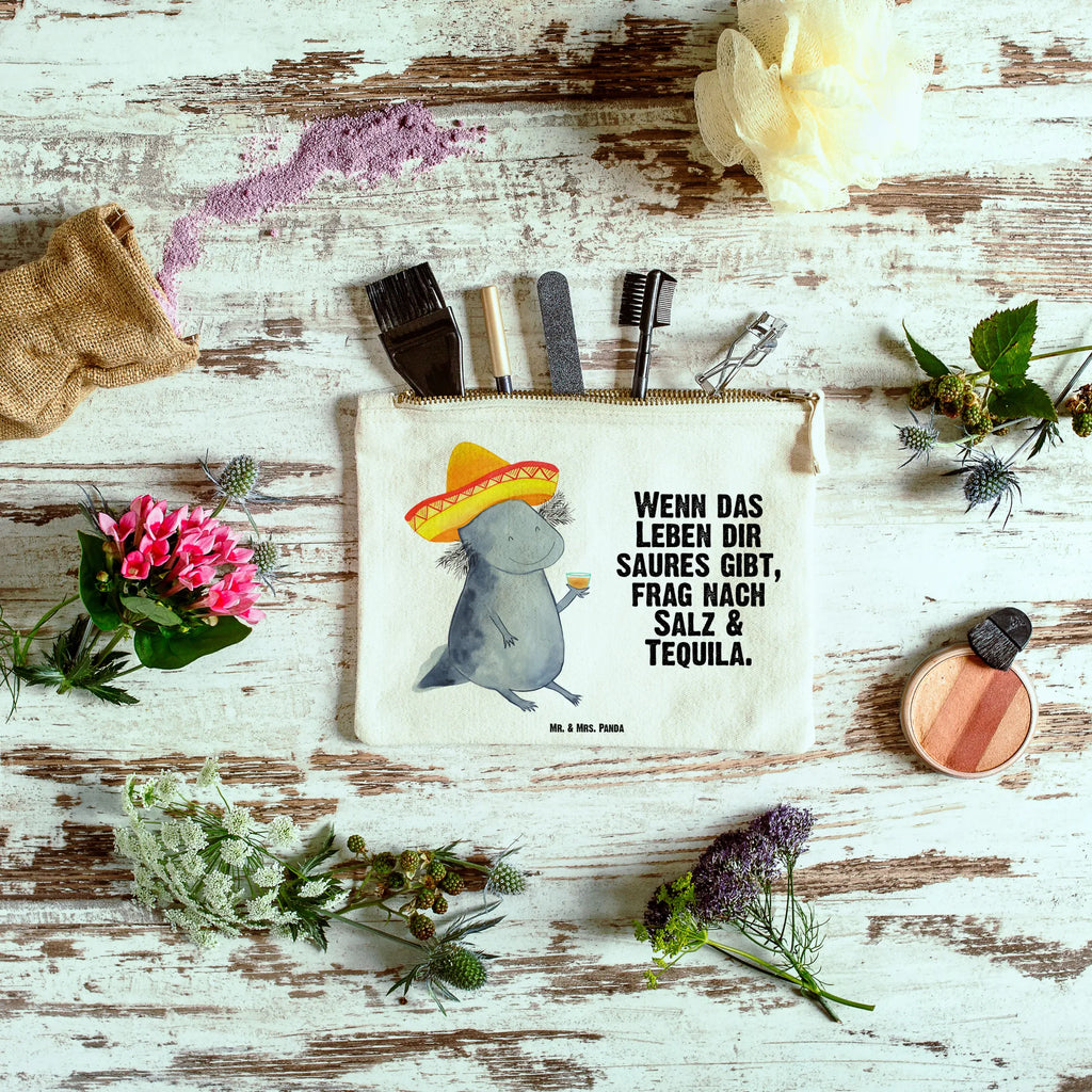 Make-up bag axolotl tequila beauty tasche, Waschtasche, Federmappe, beauty case, Schlampermäppchen, Waschbeutel, toiletry bag, Kulturbeutel, Schminktäschchen, Etui, Stiftemäppchen, Kulturtasche, utensilientasche, Mäppchen, aufbewahrungstasche, Schminkbeutel, Kosmetiktasche, kosmetiktäschchen, Schminktasche, pencil case, aufbewahrungsbeutel, Kosmetikbeutel, pinsel tasche, Molch, Axolotl, Spruch, Tequila, Schwanzlurch, Lurch, Zitrone, Mexico, Axolot, Feuerdrache, Mexiko, Lurche, Feuersalamander, Sombrero, Motivation