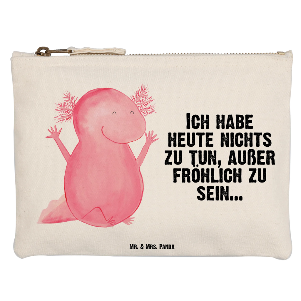 Make-up bag axolotl Hooray Kulturtasche, Waschbeutel, Schlampermäppchen, Kosmetiktasche, pencil case, Schminktasche, utensilientasche, Federmappe, toiletry bag, beauty case, Kosmetikbeutel, Schminkbeutel, kosmetiktäschchen, aufbewahrungstasche, pinsel tasche, Etui, Kulturbeutel, Schminktäschchen, Waschtasche, Mäppchen, Stiftemäppchen, aufbewahrungsbeutel, beauty tasche, Molch, Axolotl, Motivation, Zufriedenheit, Axolot, Lurche, Lurch, Freude, Schwanzlurch, Spaß, Fröhlich