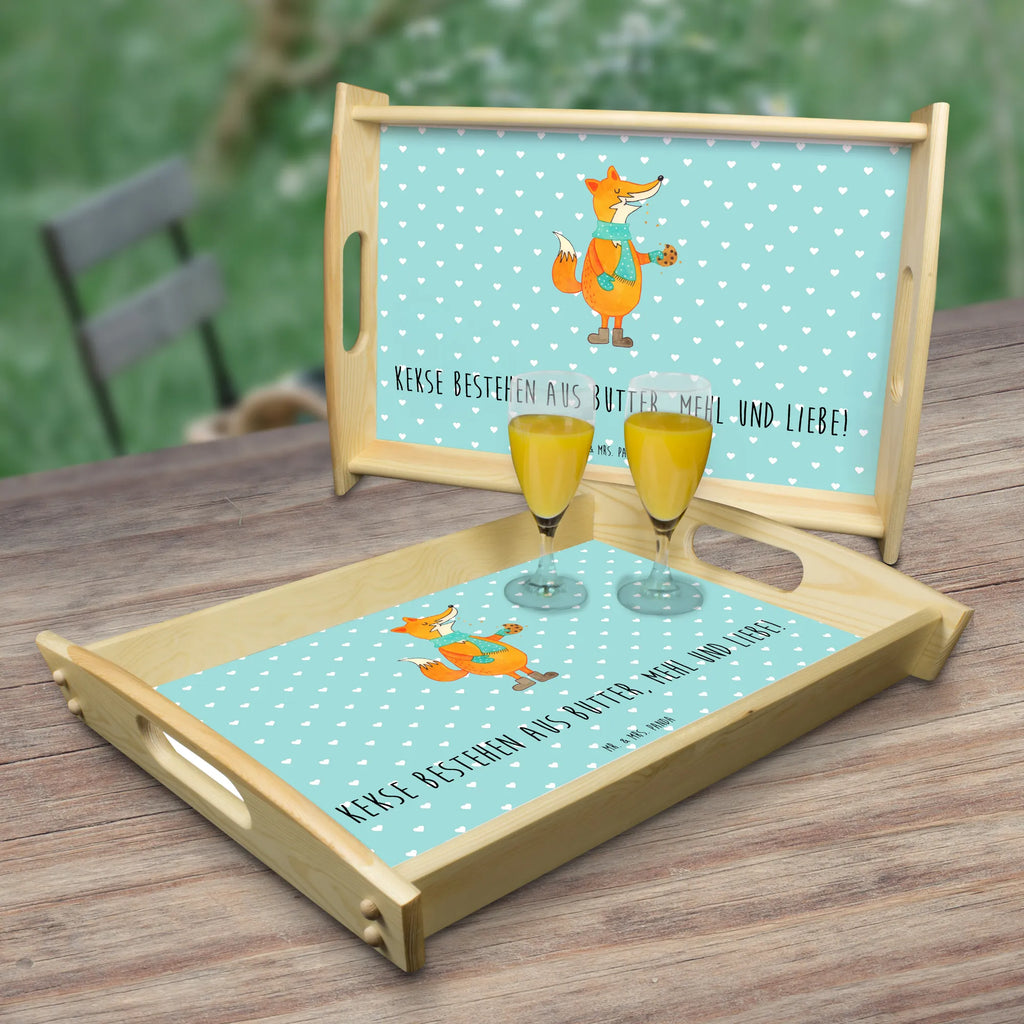 Serving tray Fox biscuit breakfast tray, tray, wooden tray, serving tray, kitchen tray, fox, foxes, forest wildlife, clever as a fox, animal lover, cookies, christmas time, baking saying, love, winter, christmas present, kitchen decoration