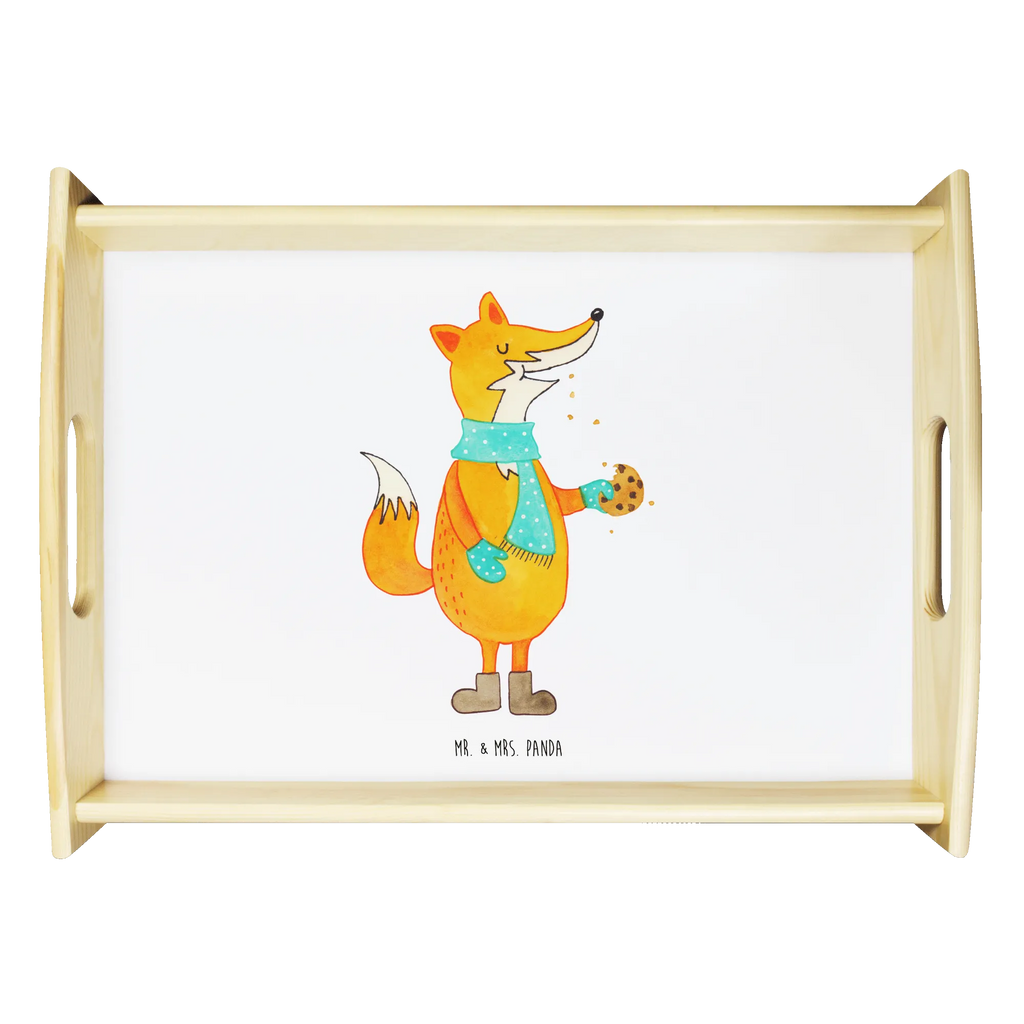 Serving tray Fox biscuit breakfast tray, tray, wooden tray, serving tray, kitchen tray, fox, foxes, forest wildlife, clever as a fox, animal lover, cookies, christmas time, baking saying, love, winter, christmas present, kitchen decoration