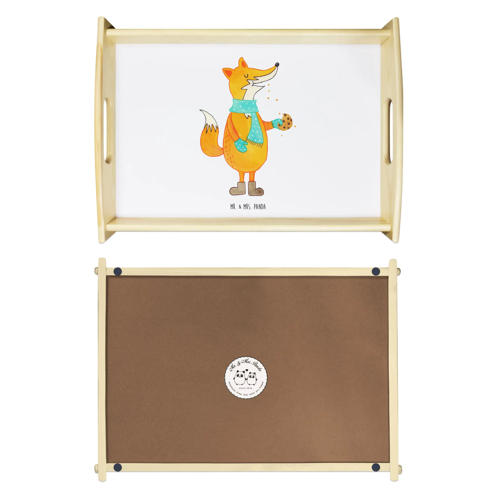 Serving tray Fox biscuit breakfast tray, tray, wooden tray, serving tray, kitchen tray, fox, foxes, forest wildlife, clever as a fox, animal lover, cookies, christmas time, baking saying, love, winter, christmas present, kitchen decoration