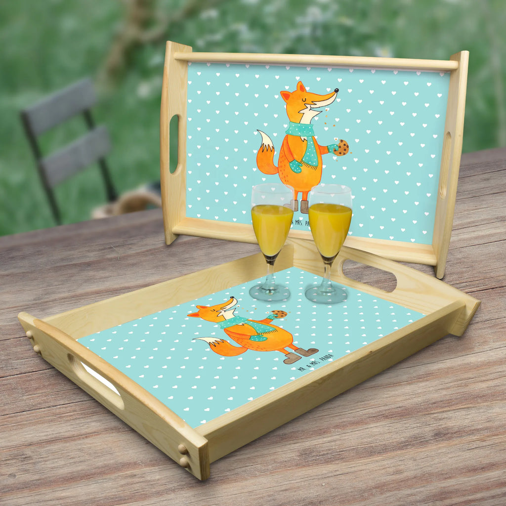 Serving tray Fox biscuit breakfast tray, tray, wooden tray, serving tray, kitchen tray, fox, foxes, forest wildlife, clever as a fox, animal lover, cookies, christmas time, baking saying, love, winter, christmas present, kitchen decoration