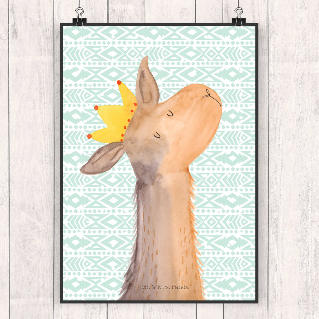 Poster llama head king drucke, Deko Bild, Wanddekoration, Wandschmuck, wanddeko, Plakat, Poster, Bild, kunst für die wand, Wandposter, kunstposter, Kunstdruck, Designposter, wanddruck, Mr. & Mrs. Panda Poster, kunstdruck poster, Wanddeko Bild, Bild für Wand, Posterdruck, grafikposter, Wandbild, wandkunst, Alpaka, Lama, Papa, Freundin, Kollegin, Chef, Abitur, Königin, Büro Kollege, Lamas, Mama, Abi, Vorgesetzter, König