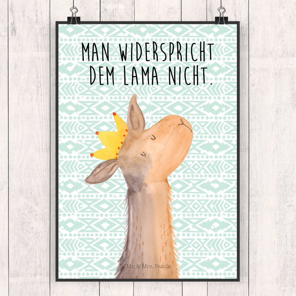 Poster llama head king drucke, Deko Bild, Wanddekoration, Wandschmuck, wanddeko, Plakat, Poster, Bild, kunst für die wand, Wandposter, kunstposter, Kunstdruck, Designposter, wanddruck, Mr. & Mrs. Panda Poster, kunstdruck poster, Wanddeko Bild, Bild für Wand, Posterdruck, grafikposter, Wandbild, wandkunst, Alpaka, Lama, Papa, Freundin, Kollegin, Chef, Abitur, Königin, Büro Kollege, Lamas, Mama, Abi, Vorgesetzter, König