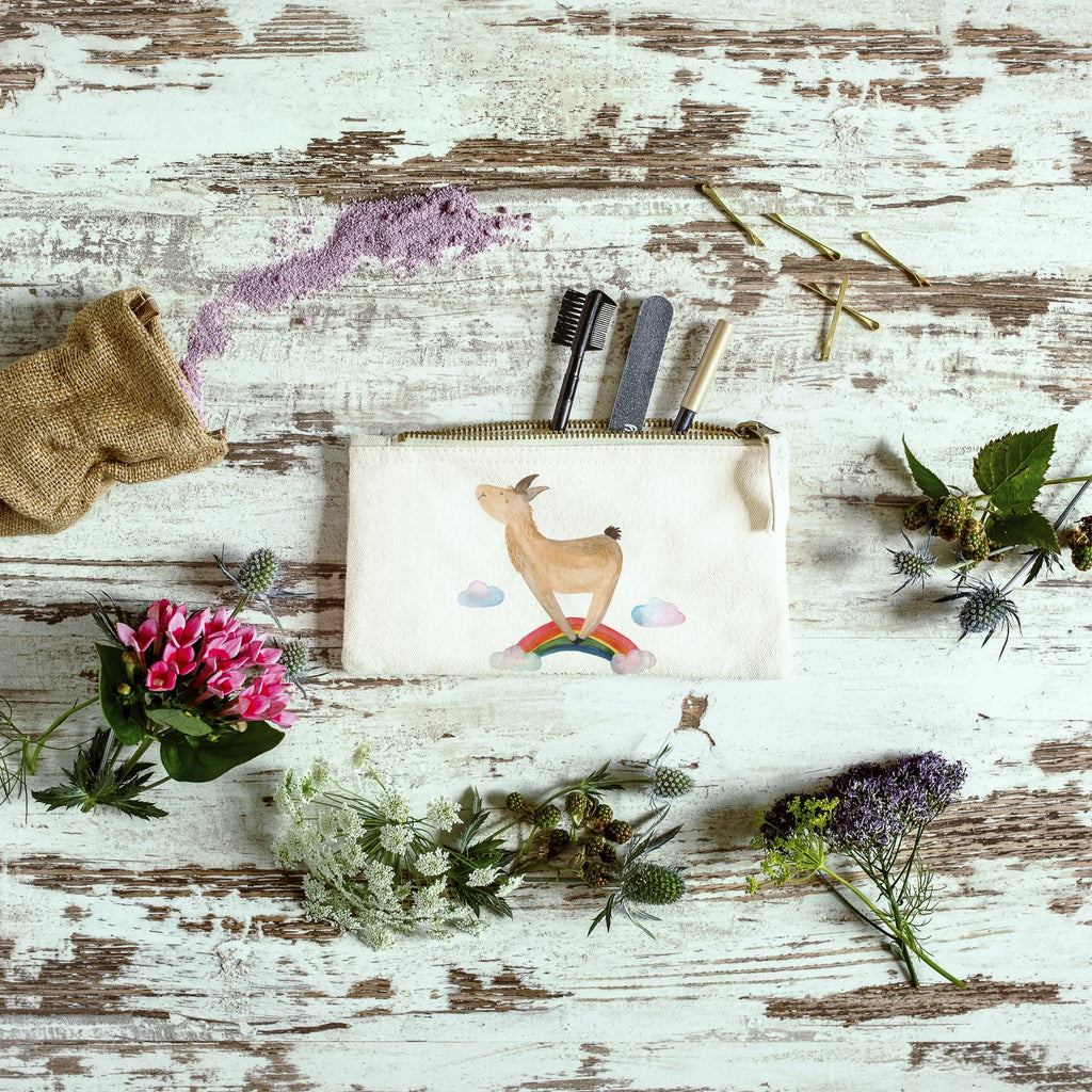 torebka na makijaż lama tęcza Lama, Alpaka