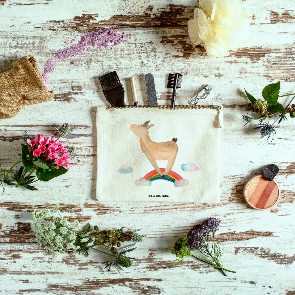 torebka na makijaż lama tęcza Lama, Alpaka