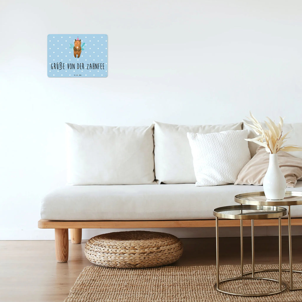 Blechschild Bär Zahnfee Dekoschild Metall, Blechschild Küche, Blechschild Zum Aufhängen, Türschild Metall, Wandschild Metall, Blechschild Für Männer, Blechschild Groß, Blechschild Für Frauen, Blechschild, Blechschild Büro, Teddy, Bär, Teddybär, Erster Zahn, Fee, Zahnfee, Milchzahn