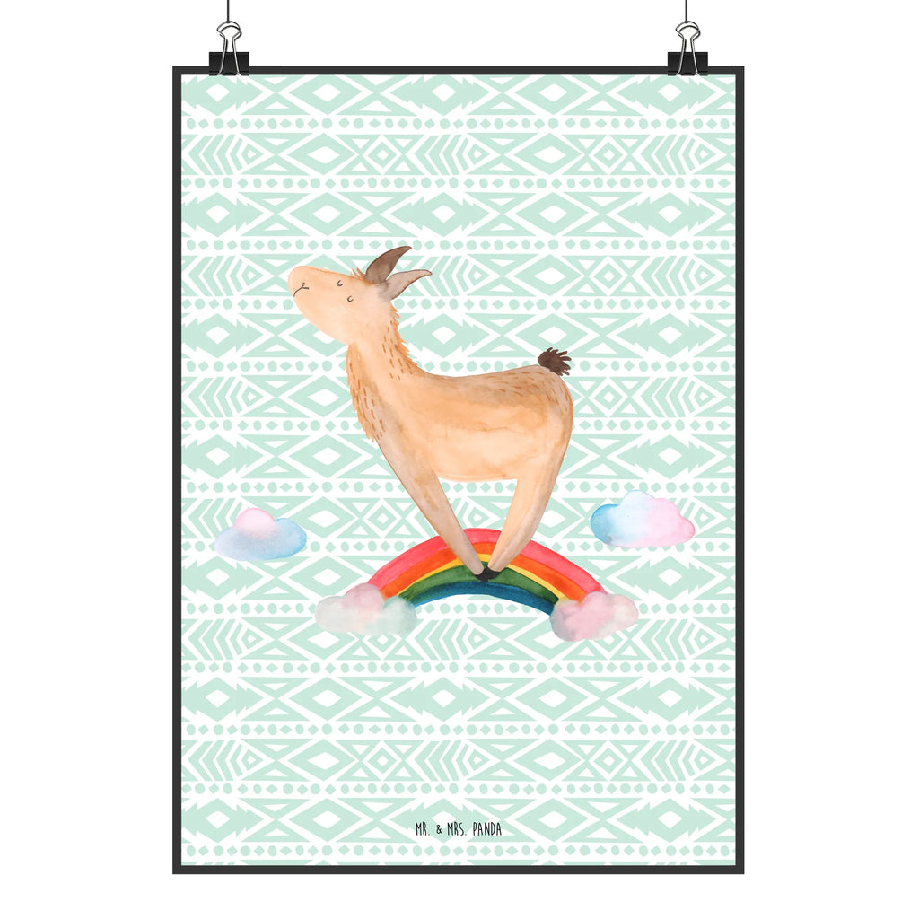 Poster Lama Regenbogen Posterdruck, wanddruck, Poster, Bild für Wand, Bild, Wanddekoration, kunstdruck poster, wandkunst, Mr. & Mrs. Panda Poster, Wandbild, Designposter, grafikposter, kunstposter, Plakat, Kunstdruck, Wandschmuck, Deko Bild, Wanddeko Bild, drucke, Wandposter, kunst für die wand, wanddeko, Alpaka, Lama, Hobby, Regenbogen, Freiheit, Wolkenland, Abi, Schule, Selbstständig, Haters, Außenseiter, Haters Gonna Hate, Lamas