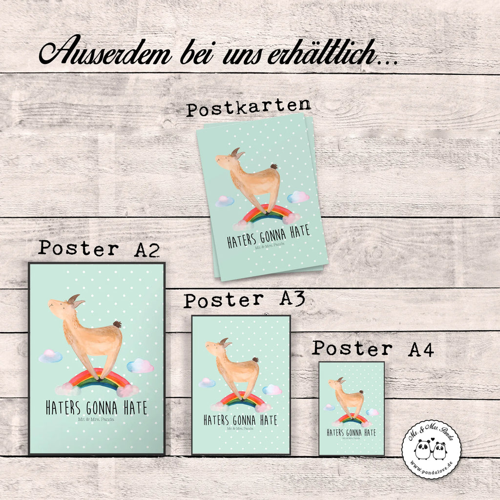 Poster Lama Regenbogen Posterdruck, wanddruck, Poster, Bild für Wand, Bild, Wanddekoration, kunstdruck poster, wandkunst, Mr. & Mrs. Panda Poster, Wandbild, Designposter, grafikposter, kunstposter, Plakat, Kunstdruck, Wandschmuck, Deko Bild, Wanddeko Bild, drucke, Wandposter, kunst für die wand, wanddeko, Alpaka, Lama, Hobby, Regenbogen, Freiheit, Wolkenland, Abi, Schule, Selbstständig, Haters, Außenseiter, Haters Gonna Hate, Lamas