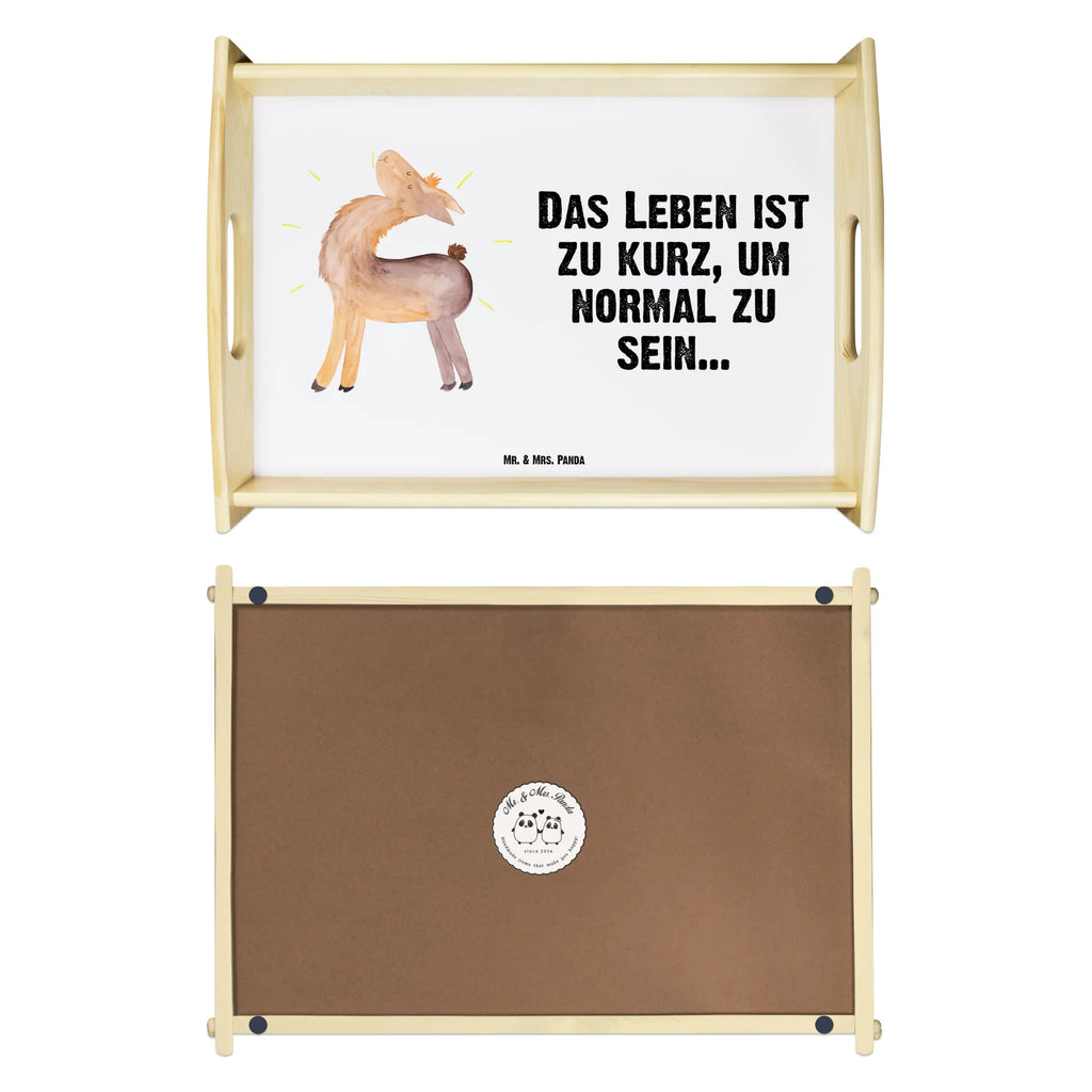 Taca serwisowa lama Dumny Serviertablett, Holztablett, Tablett, Dekotablett, Frühstückstablett, Küchentablett, Lama, Alpaka, Freundin, Außenseiter, Familie, Lamas, Neustart, Anders, Kumpel, Hippie, stolz, beste Freundin, Family, Freundinnen
