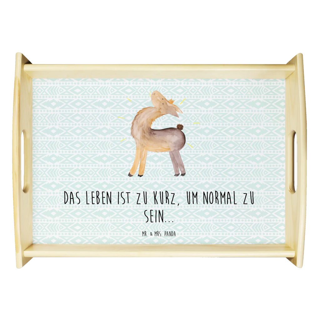 Taca serwisowa lama Dumny Serviertablett, Holztablett, Tablett, Dekotablett, Frühstückstablett, Küchentablett, Lama, Alpaka, Freundin, Außenseiter, Familie, Lamas, Neustart, Anders, Kumpel, Hippie, stolz, beste Freundin, Family, Freundinnen