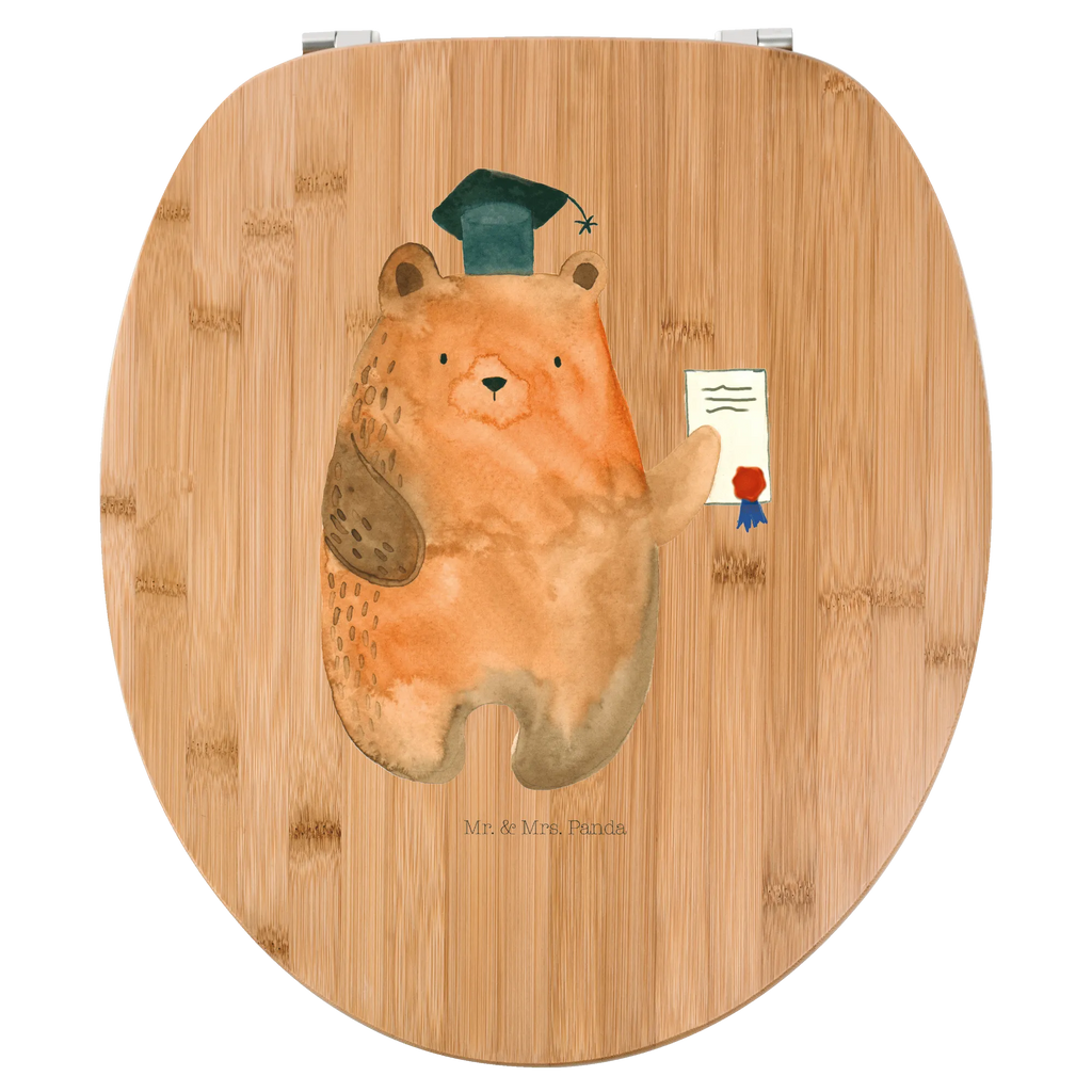 Motiv WC Sitz Bär Prüfung Klodeckel, WC-Sitz, Klobrille, Toilettendeckel, Toilette, Bär, Teddy, Teddybär, Prüfung bestanden, Prüfungen, Zeugnis, Abitur, Abschluss, Abschlusszeugnis
