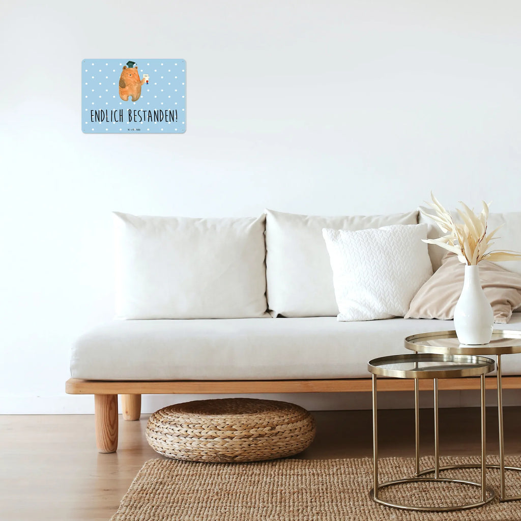 Blechschild Bär Prüfung Wandschild Metall, Dekoschild Metall, Blechschild Zum Aufhängen, Blechschild Büro, Blechschild Für Männer, Blechschild Für Frauen, Türschild Metall, Blechschild Küche, Blechschild Groß, Blechschild, Teddy, Bär, Teddybär, Prüfungen, Zeugnis, Abschluss, Prüfung Bestanden, Abitur, Abschlusszeugnis