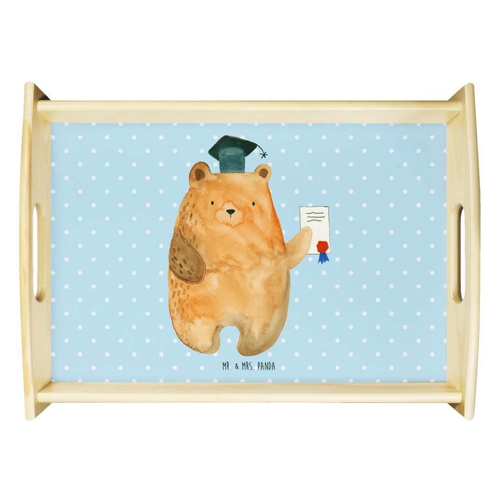 Serviertablett Prüfungsbär Tablett, Frühstückstablett, Dekotablett, Serviertablett, Holztablett, Küchentablett, Bär, Teddy, Teddybär, Prüfungen, Abschlusszeugnis, Zeugnis, Abitur, Prüfung bestanden, Abschluss