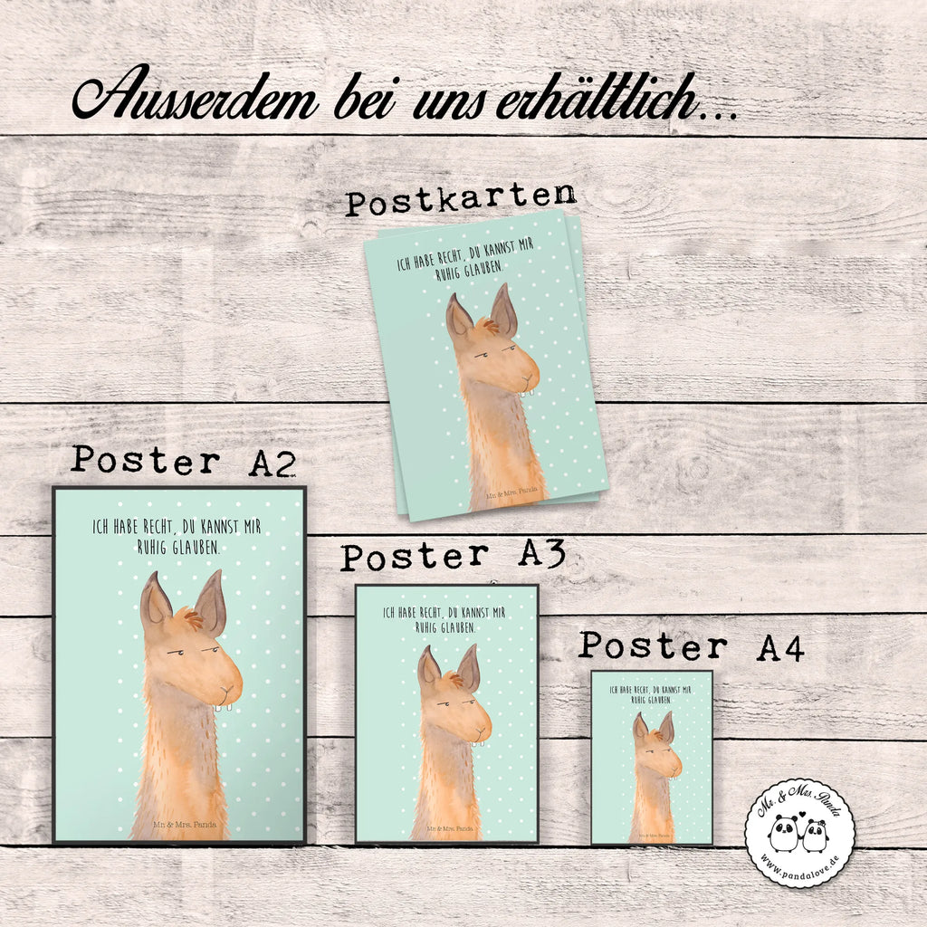 Poster llama head Annoyed Deko Bild, grafikposter, Kunstdruck, drucke, Wandposter, Bild, kunst für die wand, Plakat, Wandbild, Wanddeko Bild, kunstdruck poster, Wandschmuck, Poster, Bild für Wand, Mr. & Mrs. Panda Poster, Designposter, Posterdruck, kunstposter, wandkunst, Wanddekoration, wanddruck, wanddeko, Lama, Alpaka, Recht haben, Chefin, Chef, Büro, Partnerin, Genervt sein, Büroalltag, Beste Freundin, Lamas, Azubi, Freundin