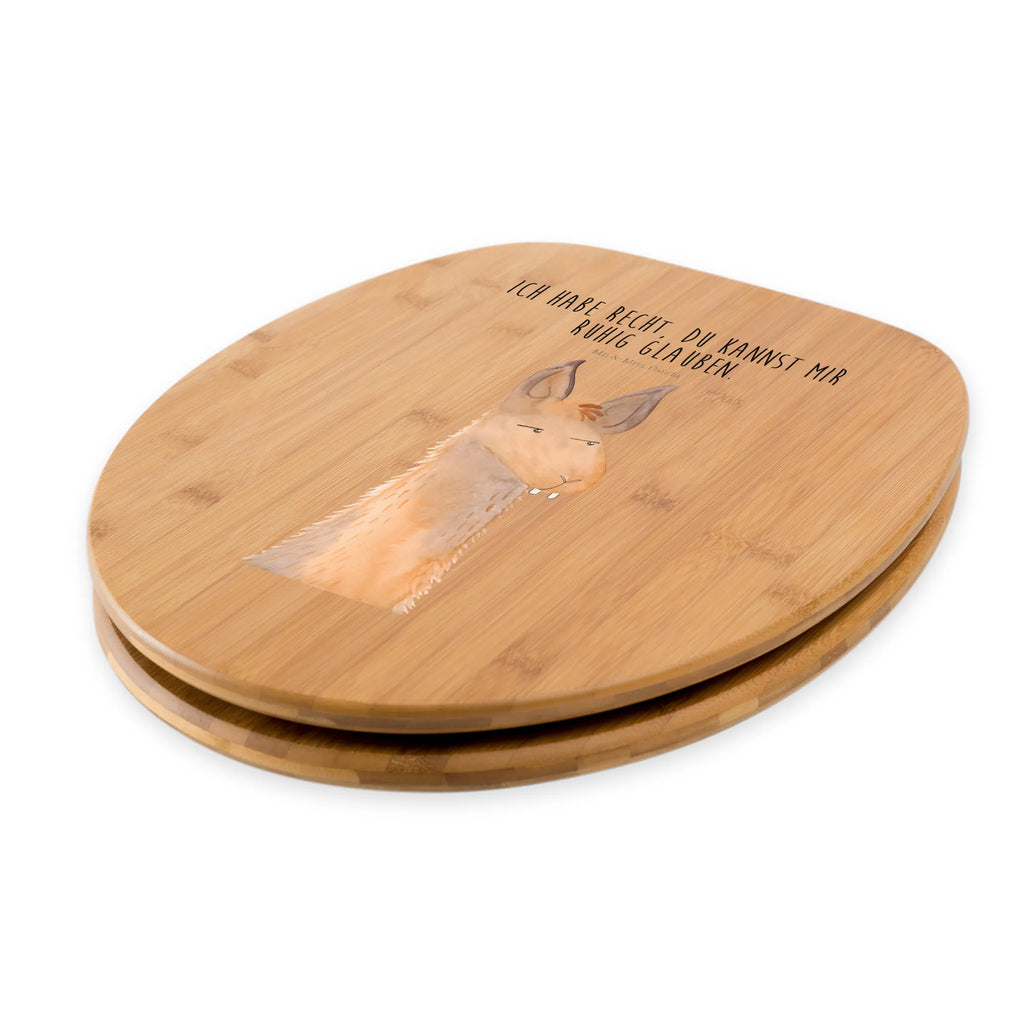 Motiv WC Sitz Lamakopf genervt Klobrille, Toilettendeckel, Klodeckel, Toilette, WC-Sitz, Lama, Alpaka, Lamas, Freundin, beste Freundin, Partnerin, Büroalltag, Recht haben, Azubi, Büro, genervt sein, Chefin, Chef