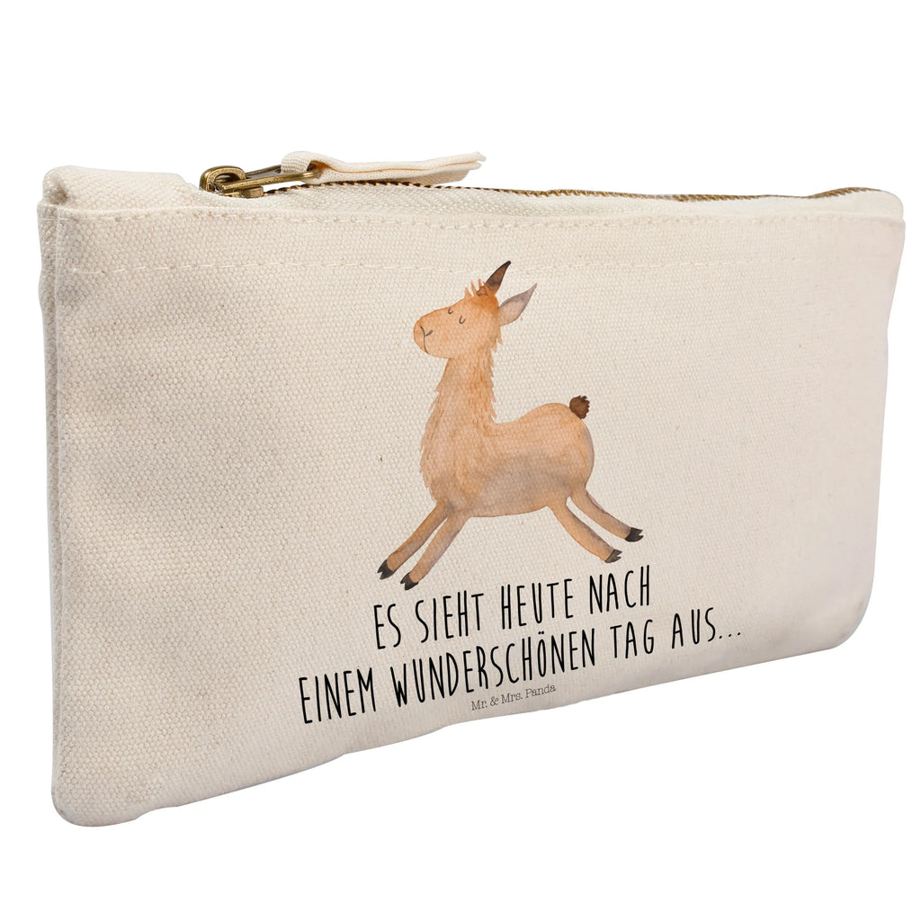 Schminktasche Lama Springen pinsel tasche, Schlampermäppchen, Mäppchen, Waschtasche, Schminktasche, beauty tasche, Waschbeutel, Kulturtasche, aufbewahrungsbeutel, Kosmetiktasche, kosmetiktäschchen, Kulturbeutel, Federmappe, beauty case, Schminkbeutel, pencil case, Etui, toiletry bag, aufbewahrungstasche, utensilientasche, Kosmetikbeutel, Schminktäschchen, Stiftemäppchen, Lama, Alpaka, Fröhlich, Happy Day, Prüfung, Lieblingstag, Freundin, Liebeskummer, Neustart, Lamas, Glück, Abitur, Guten Morgen, Start