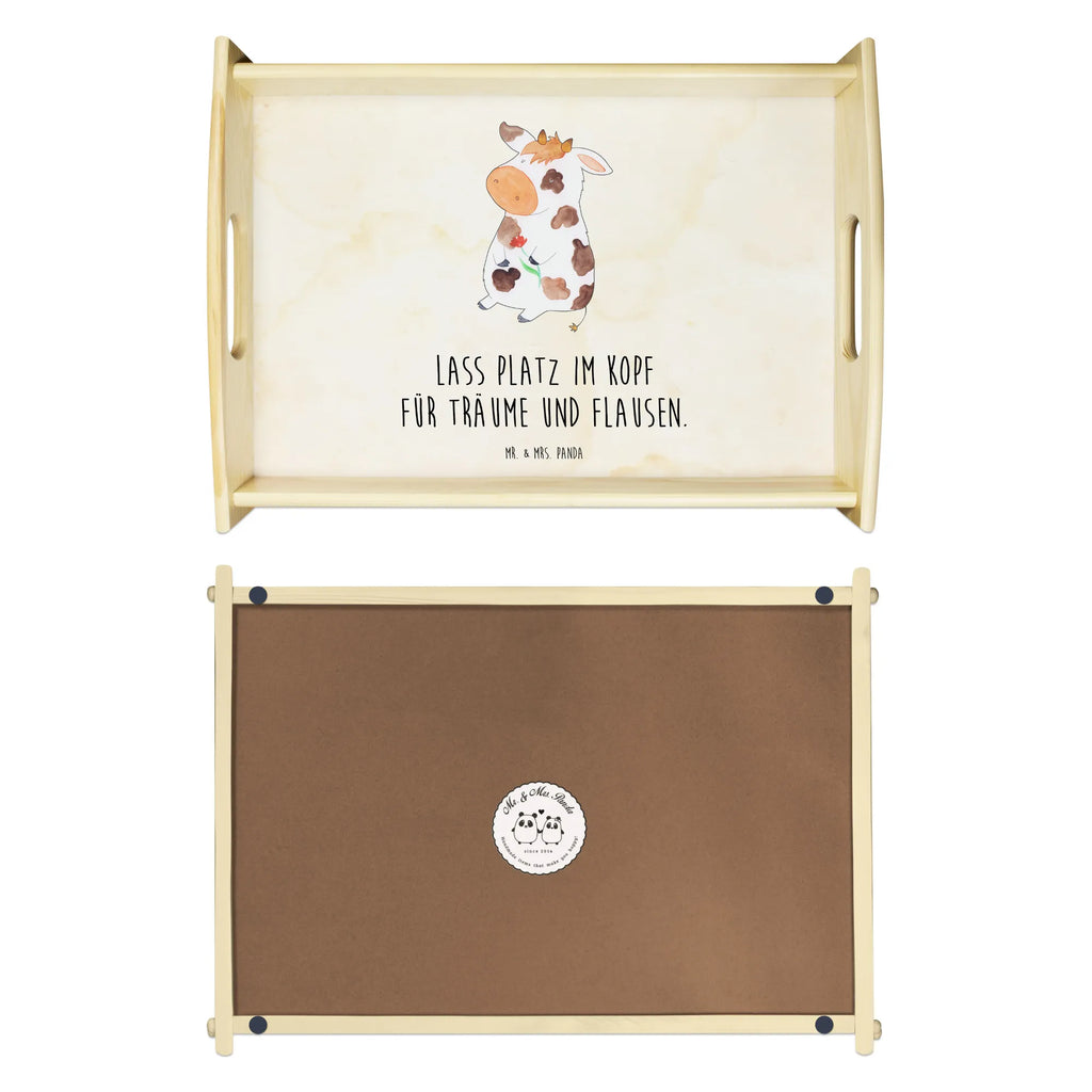 Serving tray Cow Tablett, Frühstückstablett, Dekotablett, Küchentablett, Serviertablett, Holztablett, Bauernhof, Hoftiere, Landwirt, Landwirtin, Milchkuh, Spruch, Milch, Motivtion, Träume, Flausen, Kuh, Hof, Kühe, Magie