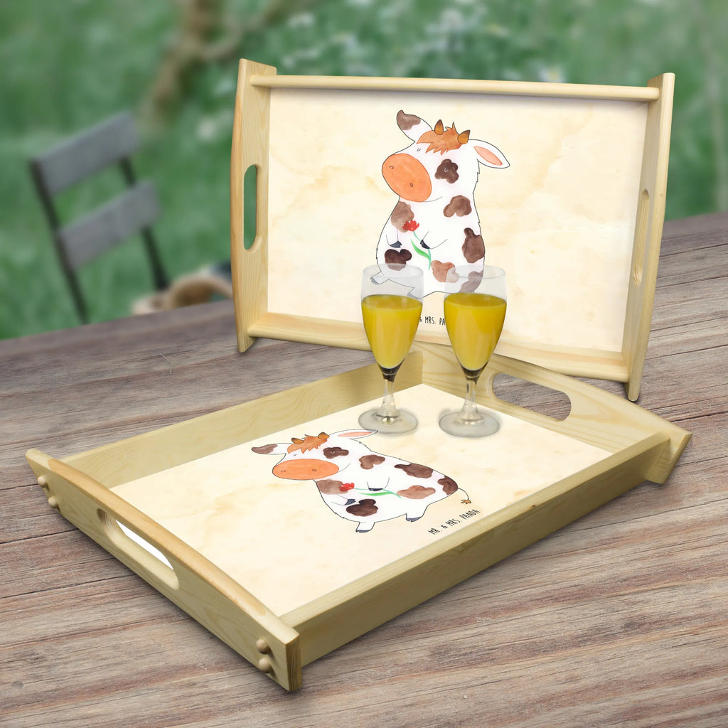 Serving tray Cow Tablett, Frühstückstablett, Dekotablett, Küchentablett, Serviertablett, Holztablett, Bauernhof, Hoftiere, Landwirt, Landwirtin, Milchkuh, Spruch, Milch, Motivtion, Träume, Flausen, Kuh, Hof, Kühe, Magie