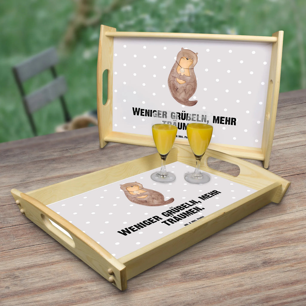 Serving tray otter shell serving tray, kitchen tray, breakfast tray, wooden tray, tray, otter, marten, sea otter, European otter, water mammal, aquatic animal, baby otter, predator, water, otter gifts, animal lover, gift ideas for animal lovers, animal, mammal, water animal, gifts for people in love, otter love, office, brooding, motivation, daydreaming, dreaming