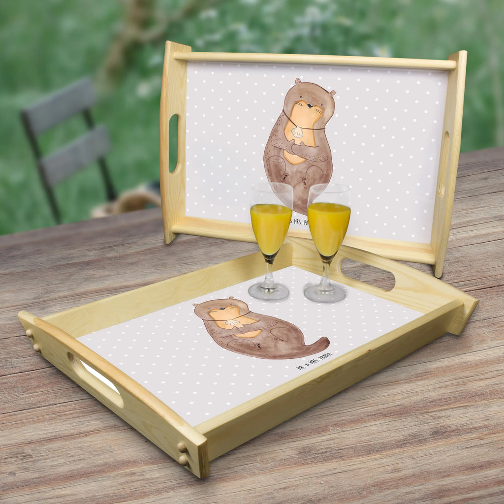 Serving tray otter shell serving tray, kitchen tray, breakfast tray, wooden tray, tray, otter, marten, sea otter, European otter, water mammal, aquatic animal, baby otter, predator, water, otter gifts, animal lover, gift ideas for animal lovers, animal, mammal, water animal, gifts for people in love, otter love, office, brooding, motivation, daydreaming, dreaming