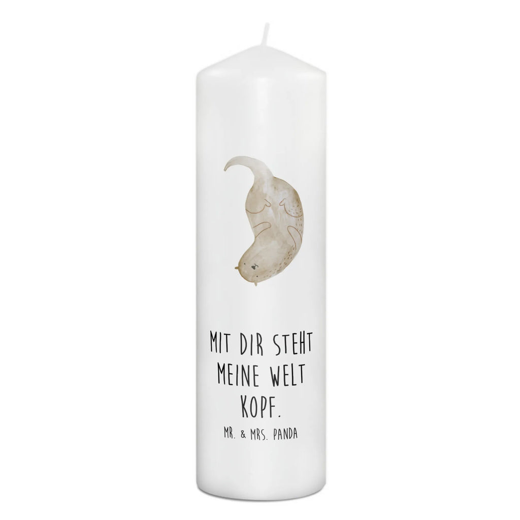 Candle otter upside down Kerze, Taufkerze, Kommunionskerze, Geburtstagskerze, Geschenk Kerze, Taufgeschenk Kerze, Kerze mit Druck, Besondere Kerze, Geschenkidee Kerze, Kerze für Kommunion, Geburtstag Kerze, Kommunion Kerze, Otter, Fischotter, Seeotter, Otter Seeotter See Otter