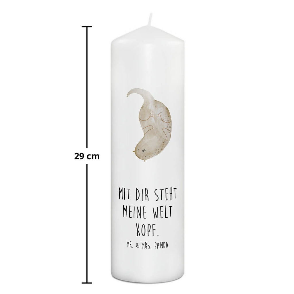 Candle otter upside down Kerze, Taufkerze, Kommunionskerze, Geburtstagskerze, Geschenk Kerze, Taufgeschenk Kerze, Kerze mit Druck, Besondere Kerze, Geschenkidee Kerze, Kerze für Kommunion, Geburtstag Kerze, Kommunion Kerze, Otter, Fischotter, Seeotter, Otter Seeotter See Otter