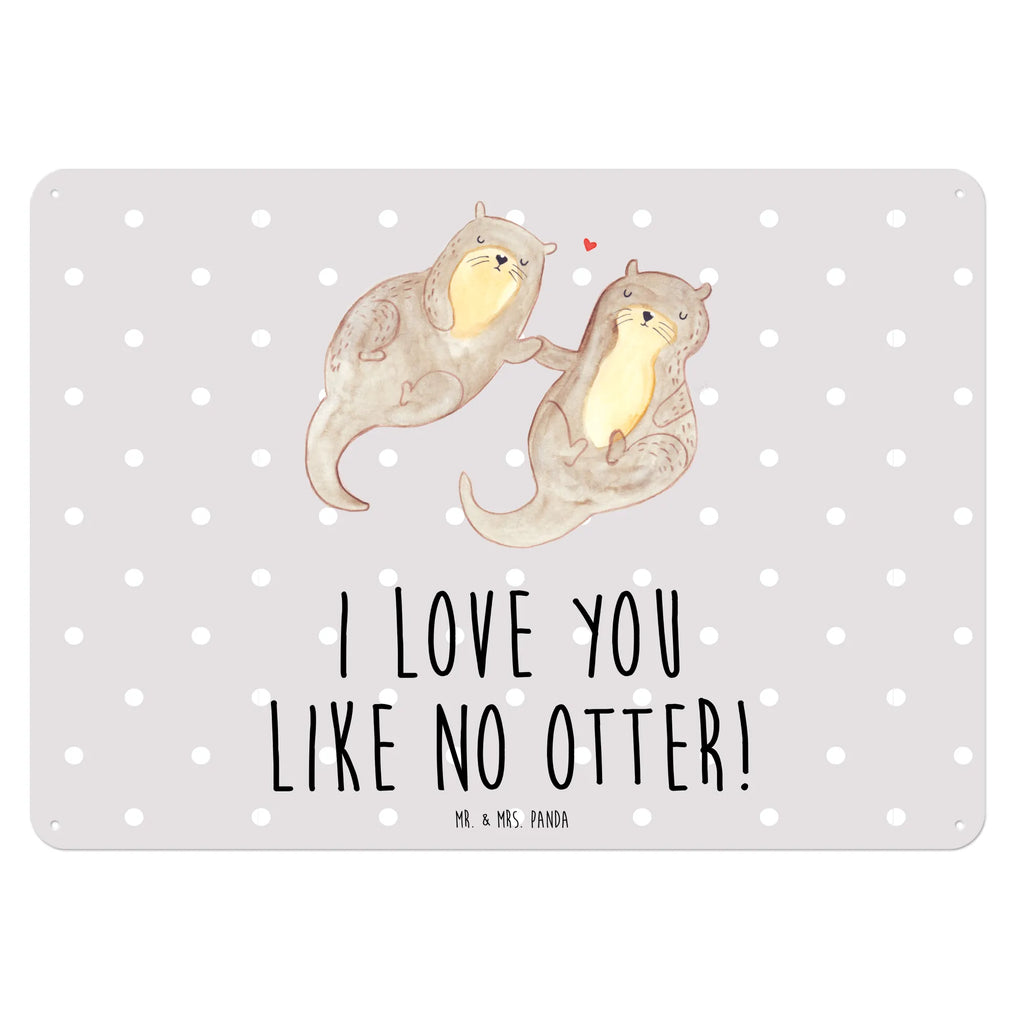 Blechschild Otter Hände halten Blechschild Zum Aufhängen, Blechschild Für Frauen, Blechschild, Türschild Metall, Blechschild Büro, Blechschild Für Männer, Dekoschild Metall, Wandschild Metall, Blechschild Groß, Blechschild Küche, Otter, Seeotter, Fischotter, Otter Seeotter See Otter