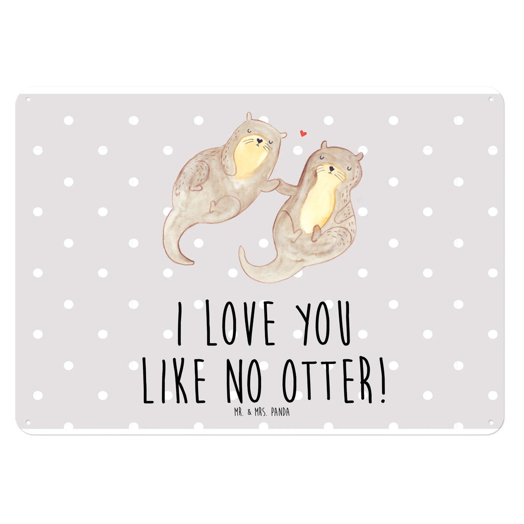 Blechschild Otter Hände halten Blechschild Zum Aufhängen, Blechschild Für Frauen, Blechschild, Türschild Metall, Blechschild Büro, Blechschild Für Männer, Dekoschild Metall, Wandschild Metall, Blechschild Groß, Blechschild Küche, Otter, Seeotter, Fischotter, Otter Seeotter See Otter