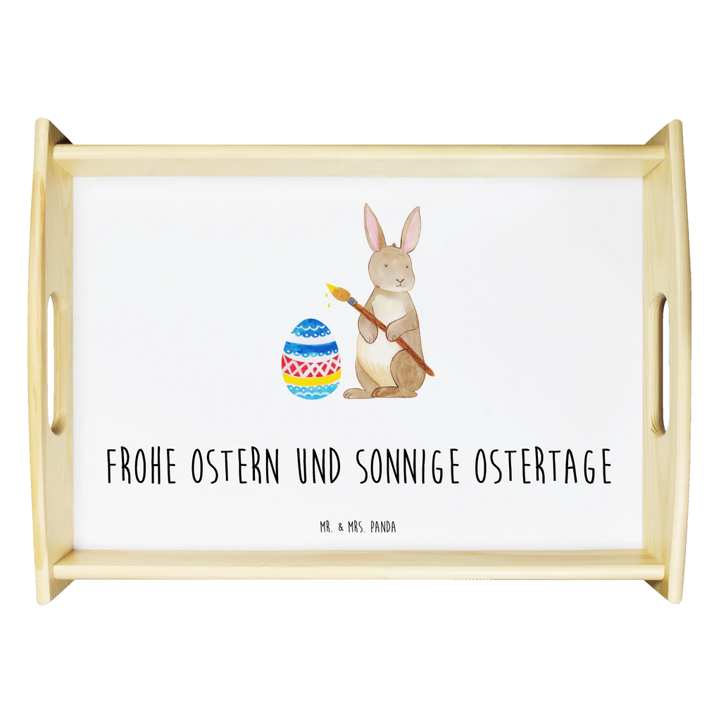 Serving tray Hare painting eggs serving tray, wooden tray, tray, breakfast tray, kitchen tray, Easter, Easter bunny, egg painting, Happy Easter, Easter egg, Easter greetings, painted Easter eggs, Easter flower, rabbit