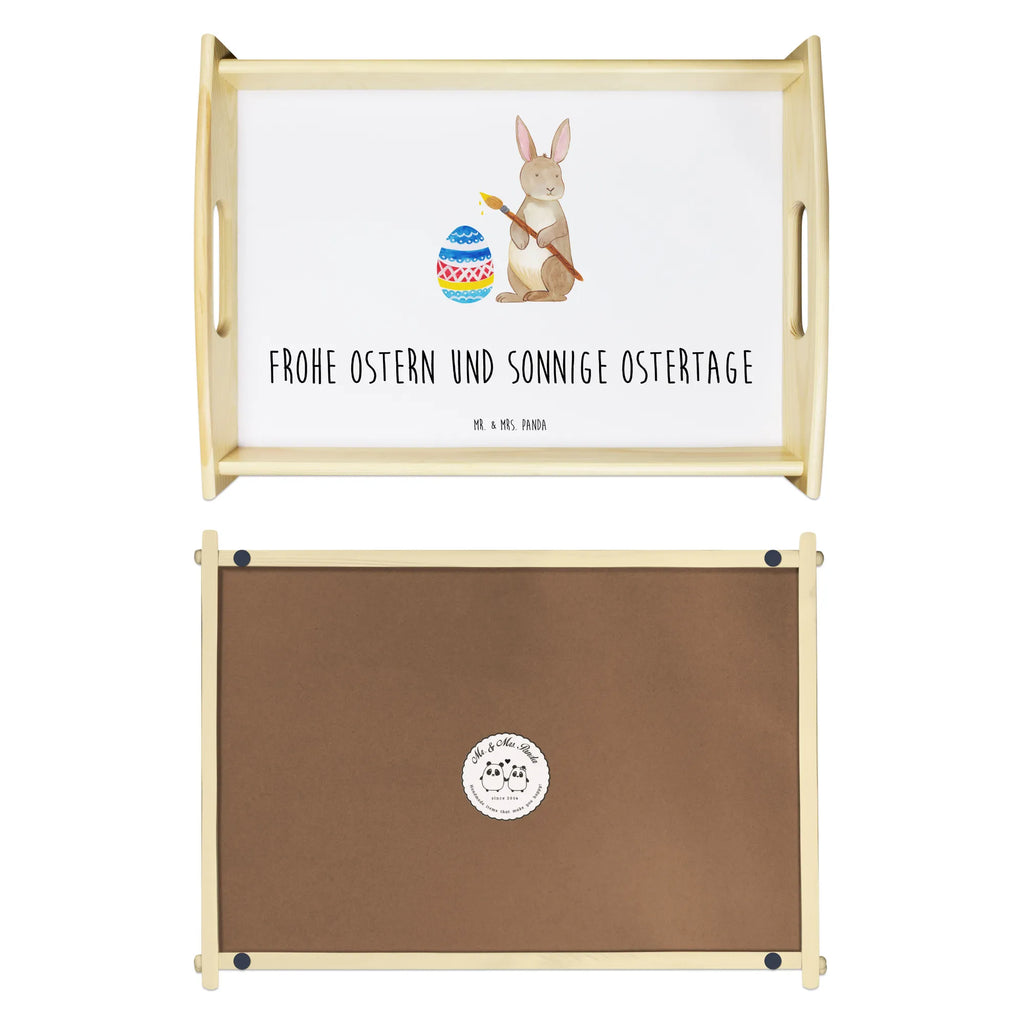 Serving tray Hare painting eggs serving tray, wooden tray, tray, breakfast tray, kitchen tray, Easter, Easter bunny, egg painting, Happy Easter, Easter egg, Easter greetings, painted Easter eggs, Easter flower, rabbit