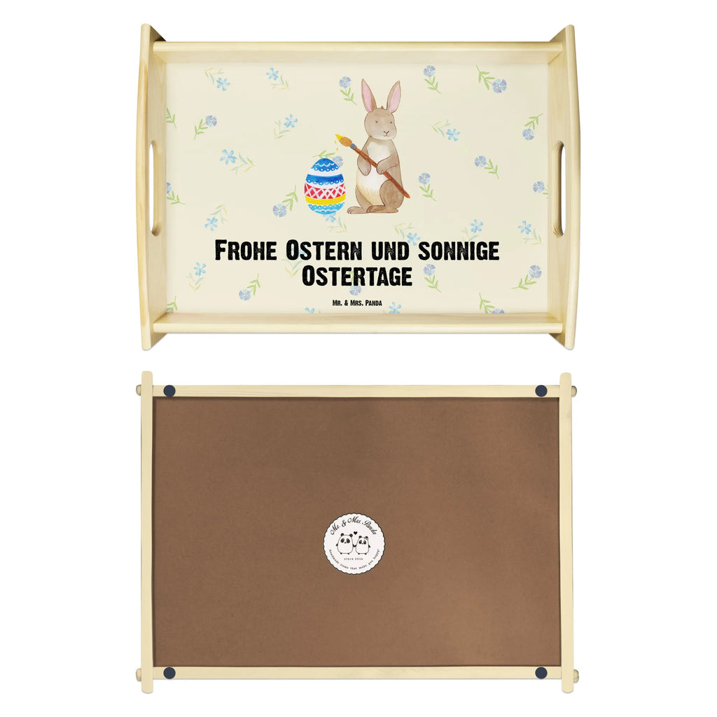 Serving tray Hare painting eggs serving tray, wooden tray, tray, breakfast tray, kitchen tray, Easter, Easter bunny, egg painting, Happy Easter, Easter egg, Easter greetings, painted Easter eggs, Easter flower, rabbit