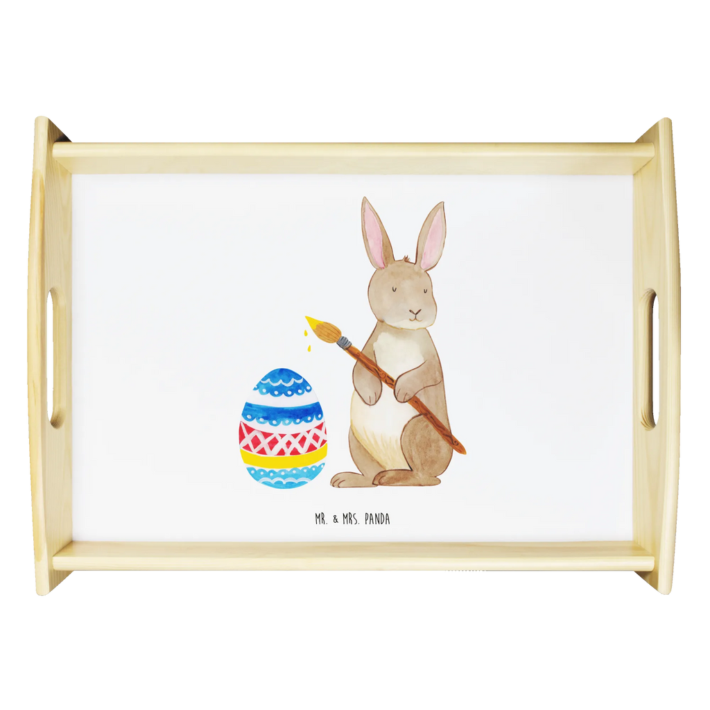 Serving tray Hare painting eggs serving tray, wooden tray, tray, breakfast tray, kitchen tray, Easter, Easter bunny, egg painting, Happy Easter, Easter egg, Easter greetings, painted Easter eggs, Easter flower, rabbit