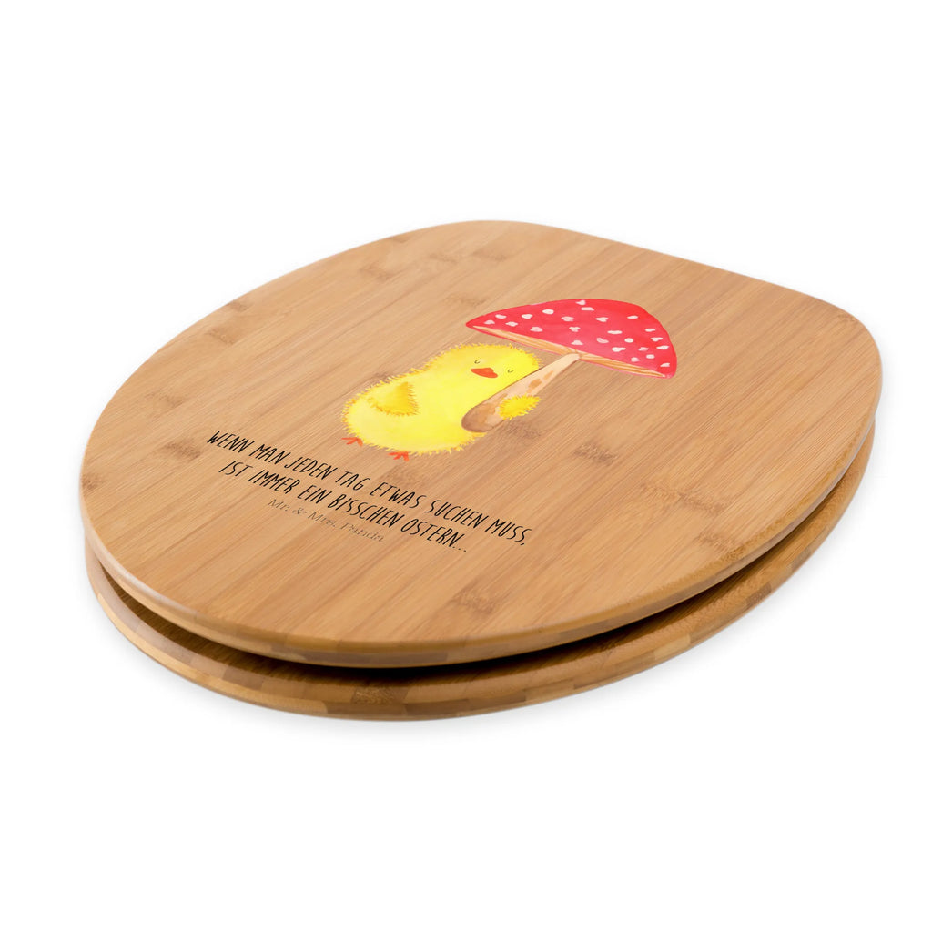 Motiv WC deska sedesowa pisklę muchomor czerwony Klobrille, WC-Sitz, Toilettendeckel, Klodeckel, Toilette, Ostern, Osterhase, Ostergeschenke, Osternest, Osterdeko, Geschenke zu Ostern, Ostern Geschenk, Ostergeschenke Kinder, Ostern Kinder, Küken, Fliegenpilz, Ostergrüße, Frohe Ostern, Glückspilz
