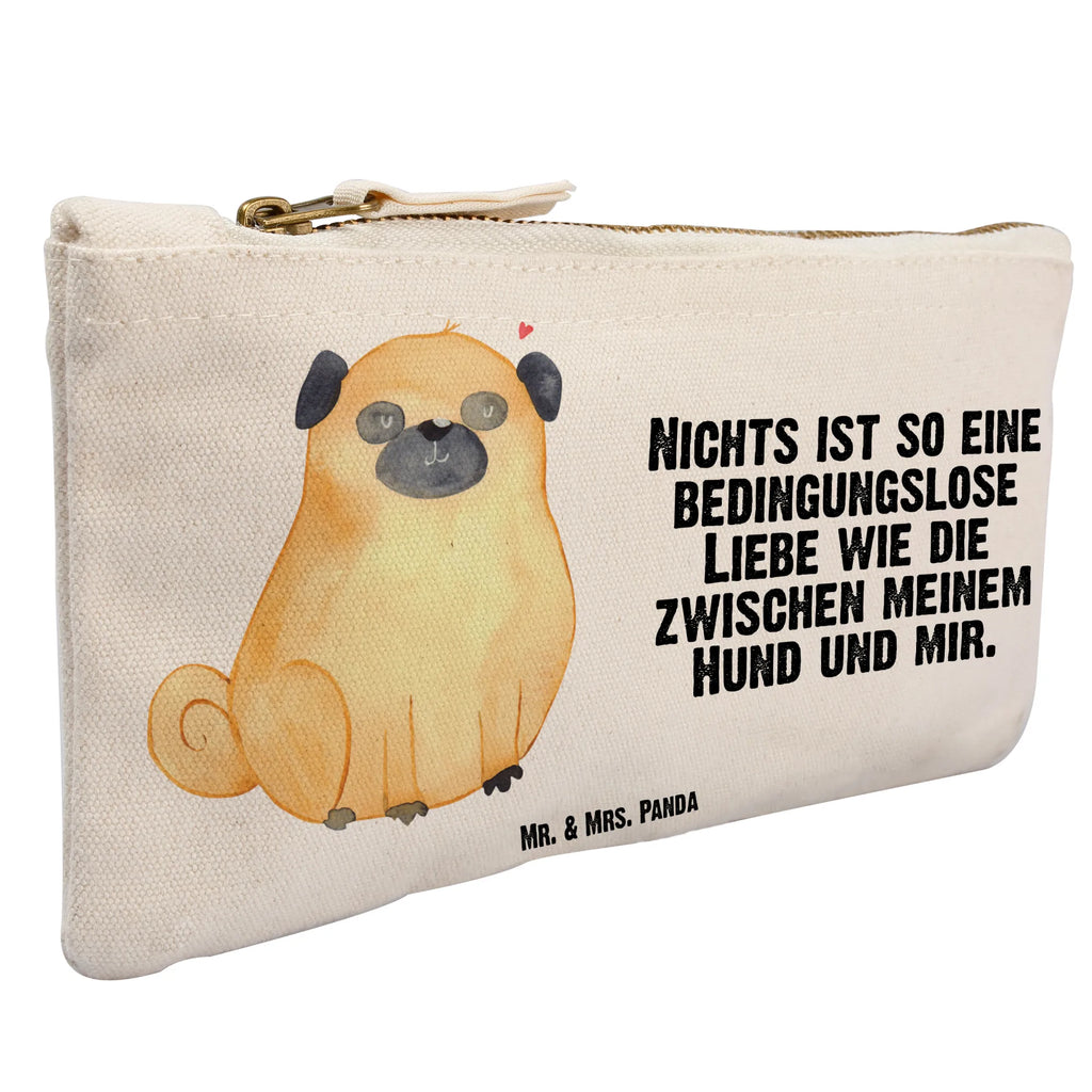 Make-up bag Pug Mäppchen, aufbewahrungstasche, Schlampermäppchen, toiletry bag, Kulturtasche, aufbewahrungsbeutel, Schminktäschchen, beauty case, Waschbeutel, utensilientasche, Waschtasche, kosmetiktäschchen, Federmappe, pencil case, Etui, beauty tasche, Schminktasche, Kosmetikbeutel, Schminkbeutel, Kosmetiktasche, pinsel tasche, Stiftemäppchen, Kulturbeutel, Sprüche, Hunderasse, Tierliebhaber, Haustier, Hundemotiv, Hund, Hundebesitzer, Hundeliebe, Mops, Liebe