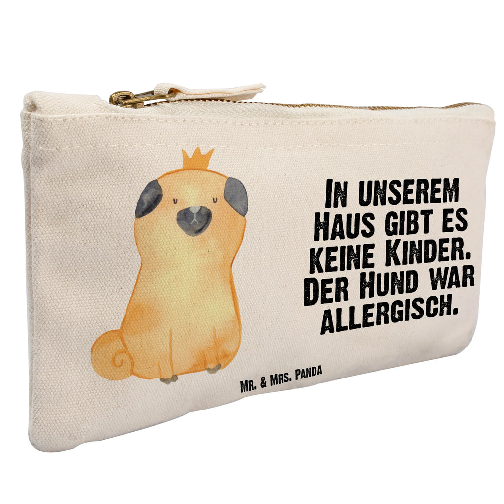 torebka na makijaż mops korona Kulturbeutel, beauty tasche, pinsel tasche, Schlampermäppchen, Federmappe, Schminkbeutel, Kosmetiktasche, toiletry bag, Kosmetikbeutel, Waschtasche, Etui, aufbewahrungsbeutel, beauty case, Schminktasche, Mäppchen, aufbewahrungstasche, Waschbeutel, Stiftemäppchen, pencil case, Schminktäschchen, utensilientasche, Kulturtasche, kosmetiktäschchen, Sprüche, Hunderasse, Tierliebhaber, Haustier, Hundemotiv, Hund, Hundebesitzer, Lustig, Mops, Hundebesitzer. Spruch, Allergisch, Kinderlos, Hausregel