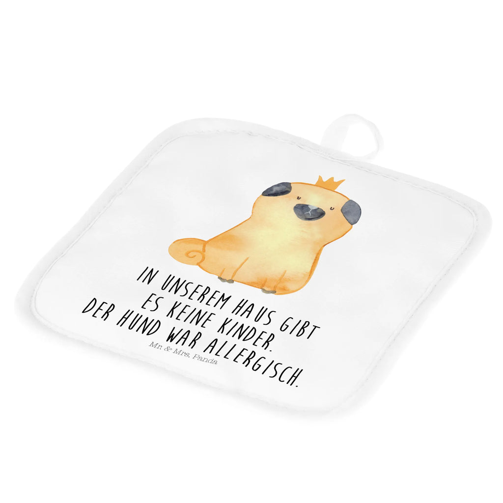 2er Set Topflappen  Mops Krone Topflappen, Topfhandschuhe, Topflappen Set, Topfuntersetzer, 2er Set Topflappen, topfhalter, Topflappen 2er Set, Topflappenset, Hunderasse, Hundebesitzer, Sprüche, Hundemotiv, Haustier, Tierliebhaber, Hund, Hausregel, Hundebesitzer. Spruch, Mops, Lustig, Allergisch, Kinderlos